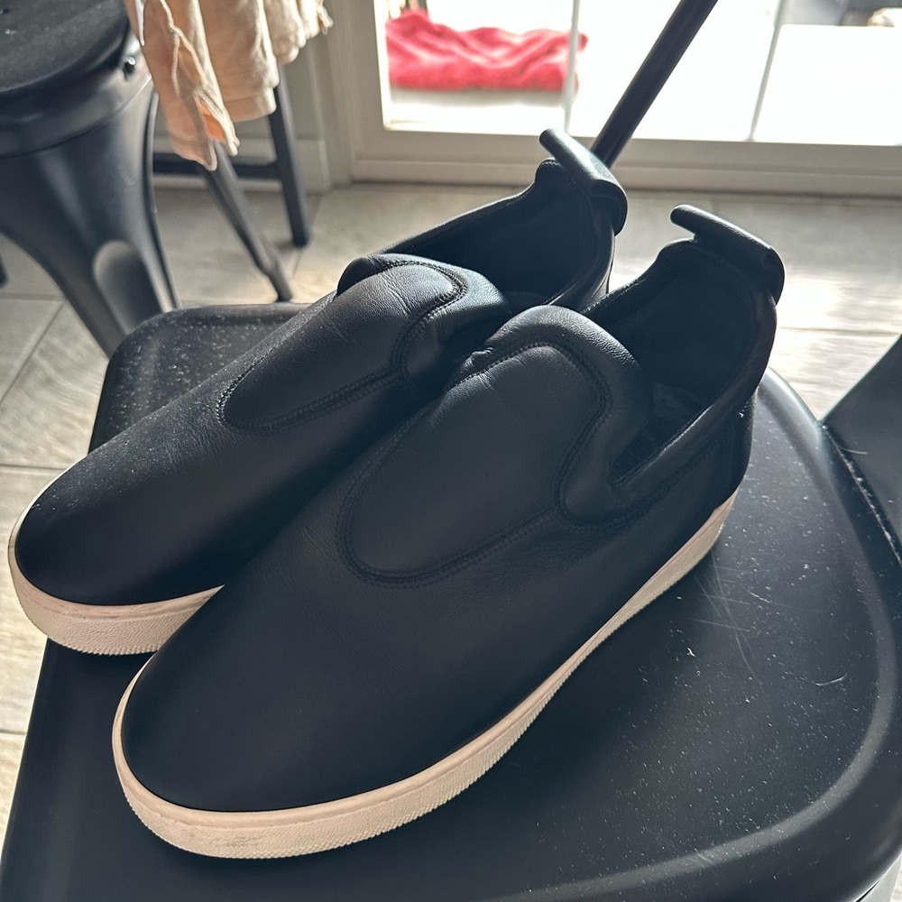 Black Slip-On Men's Shoes